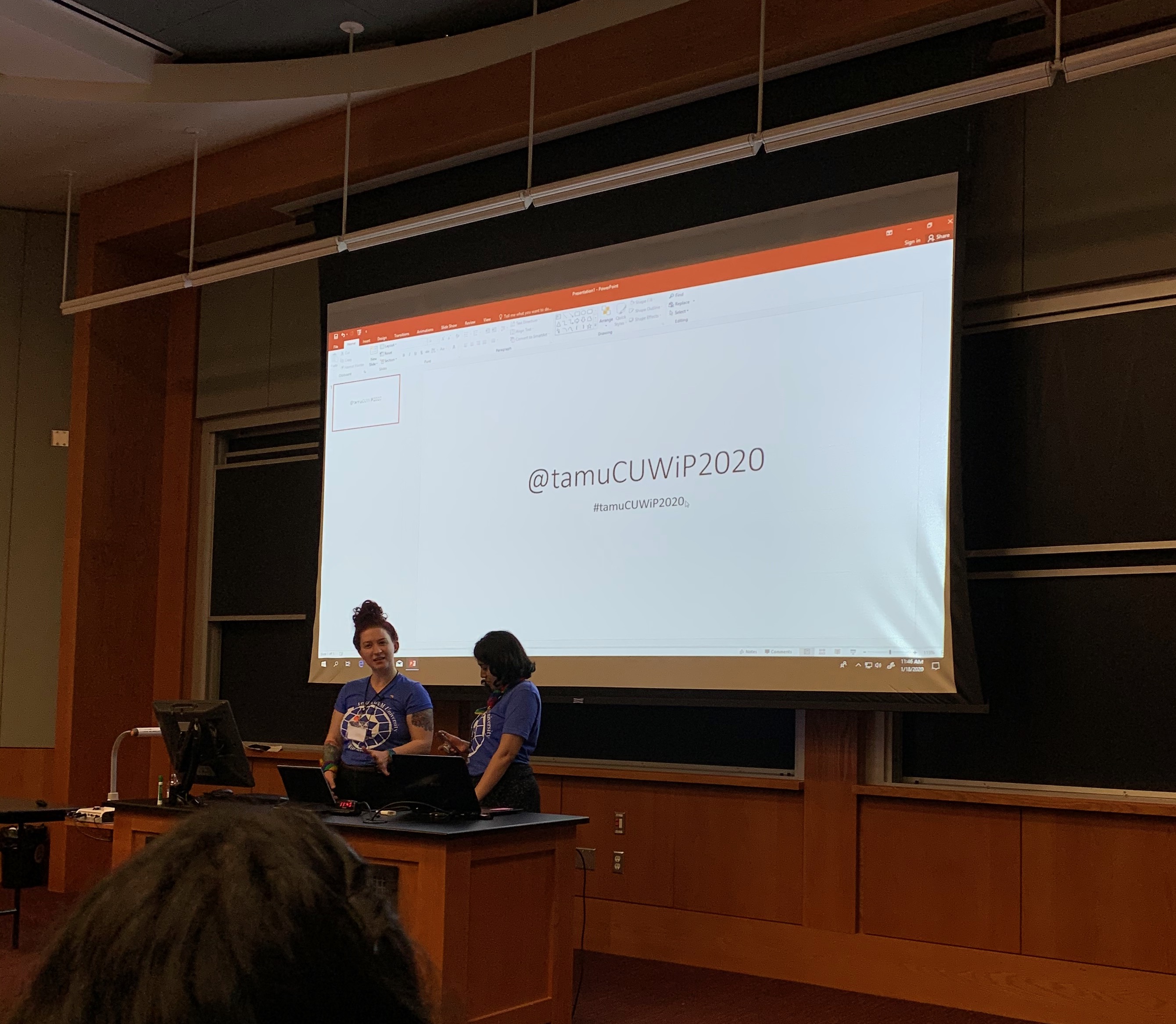 A picture at the CUWiP conference