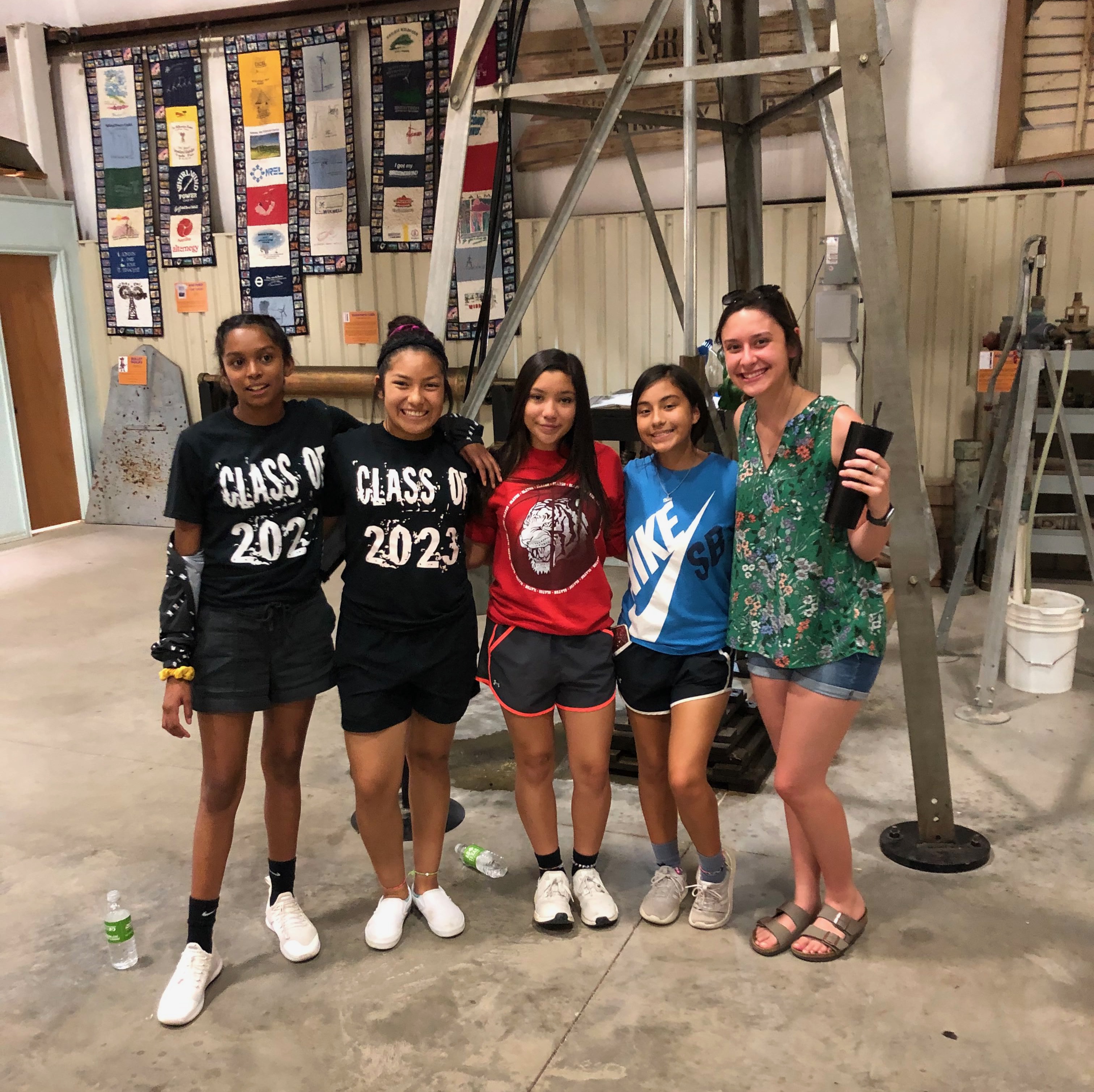 A picture with some of my students on a field trip